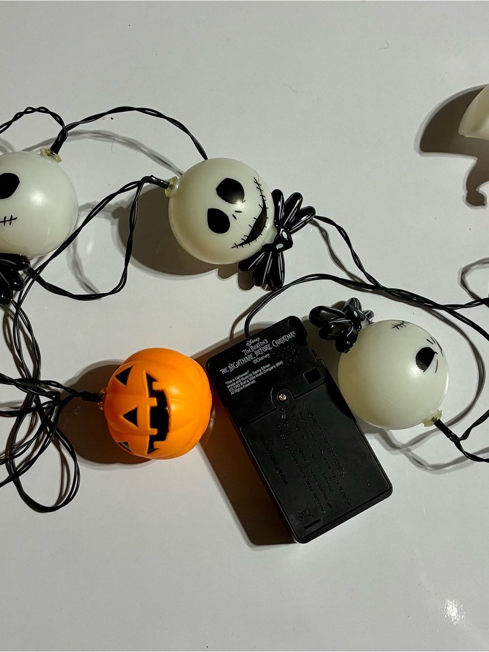 Disney Jack Skellington musical battery operated Lights nightmare before